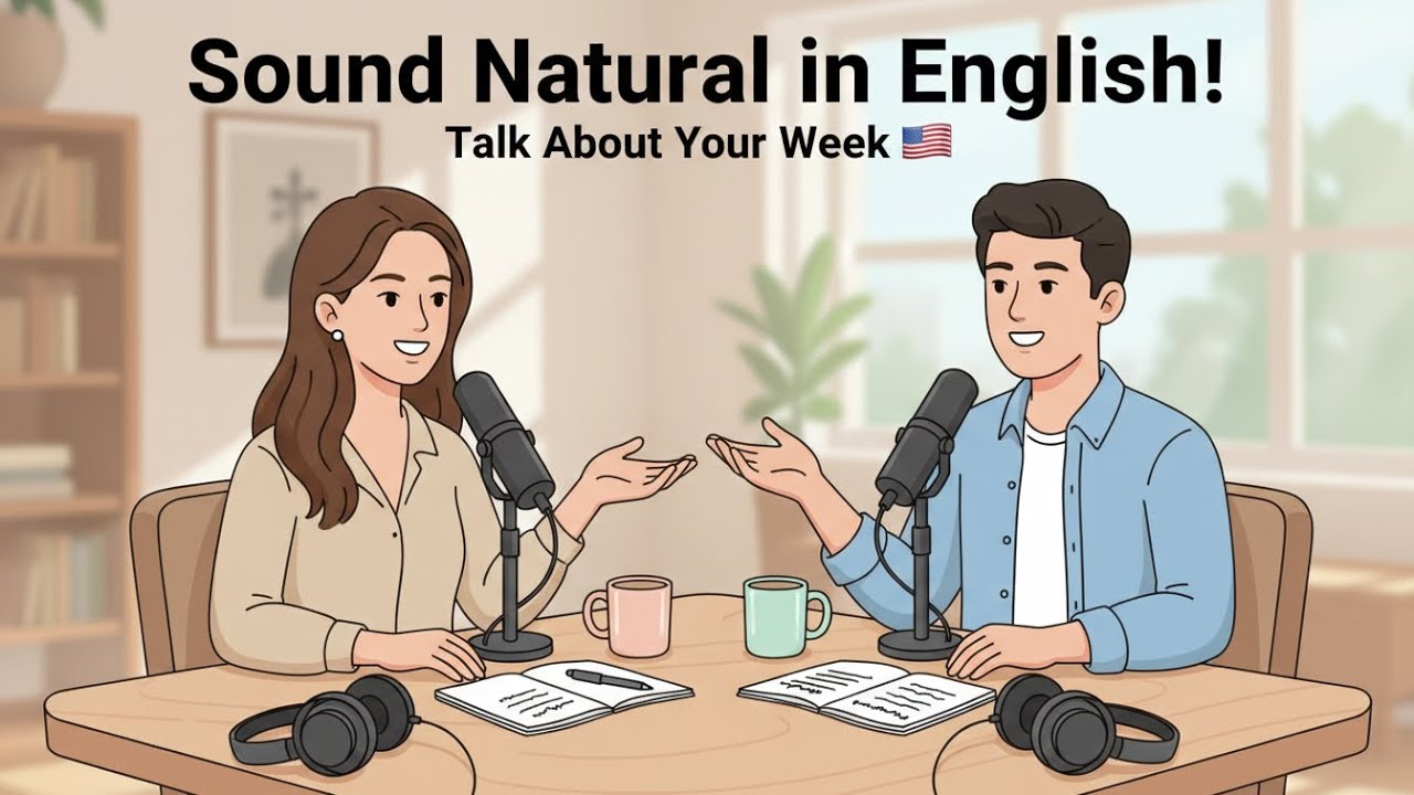 Sound Natural in English! How to Talk About Your Week 🇺🇸 | Beginner Listening Practice