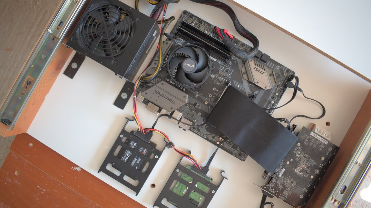Diy WALL-MOUNTED fixed PC