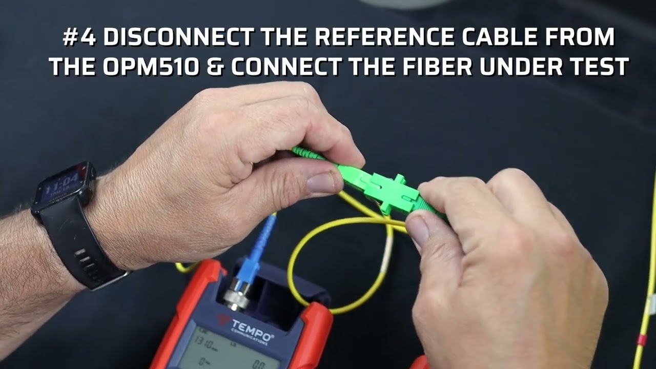 How to use a One Test Jumper Method to Measure the Insertion Loss of a Fiber Under Test