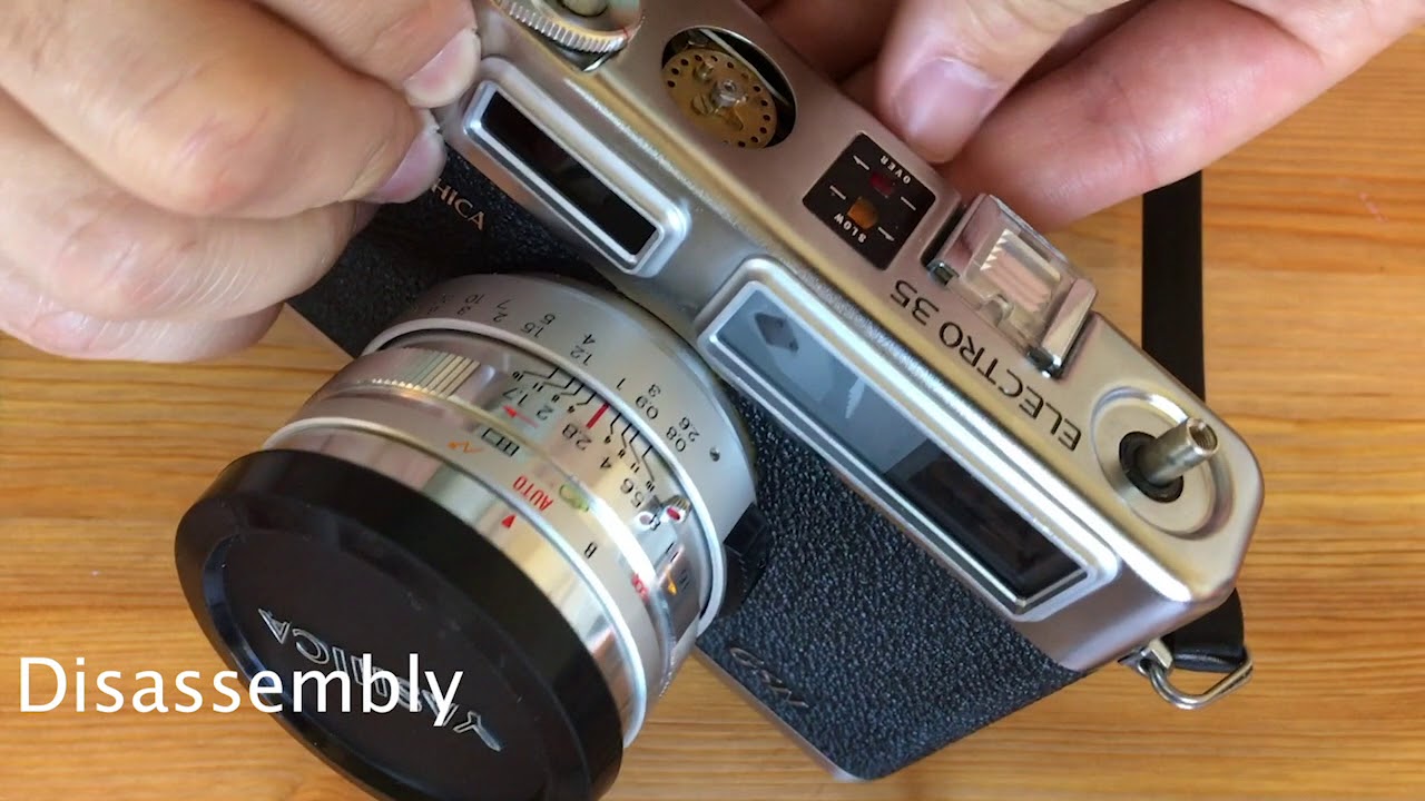 Yashica Electro 35 GSN  - Viewfinder Cleaning and Rangefinder Alignment  (Part 1 of 2)