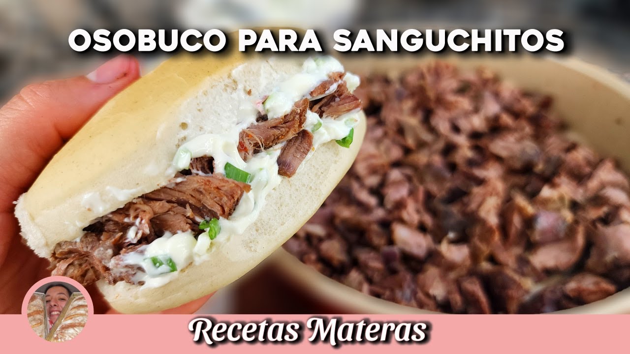 OSOBUCO para SANGUCHITOS con QUESO CREMA AL VERDEO