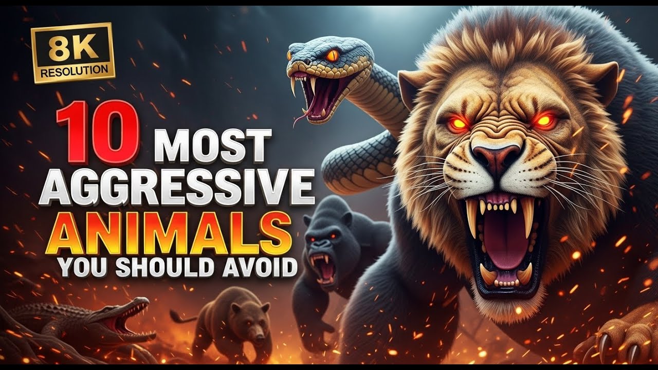 10 Most Aggressive Animals You Should Avoid | Dangerous Animals in the World