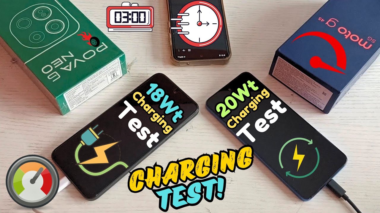 Tecno Pova 6 Neo Charging Speed Test Comparison Moto G45 🔥