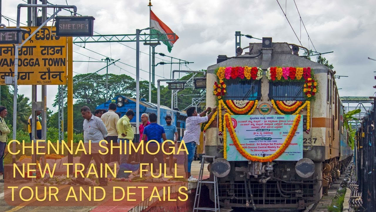CHENNAI SHIMOGA Express FULL TOUR | DETAILS & FULL JOURNEY | FIRST DAY FIRST SHOW | Indian Railways
