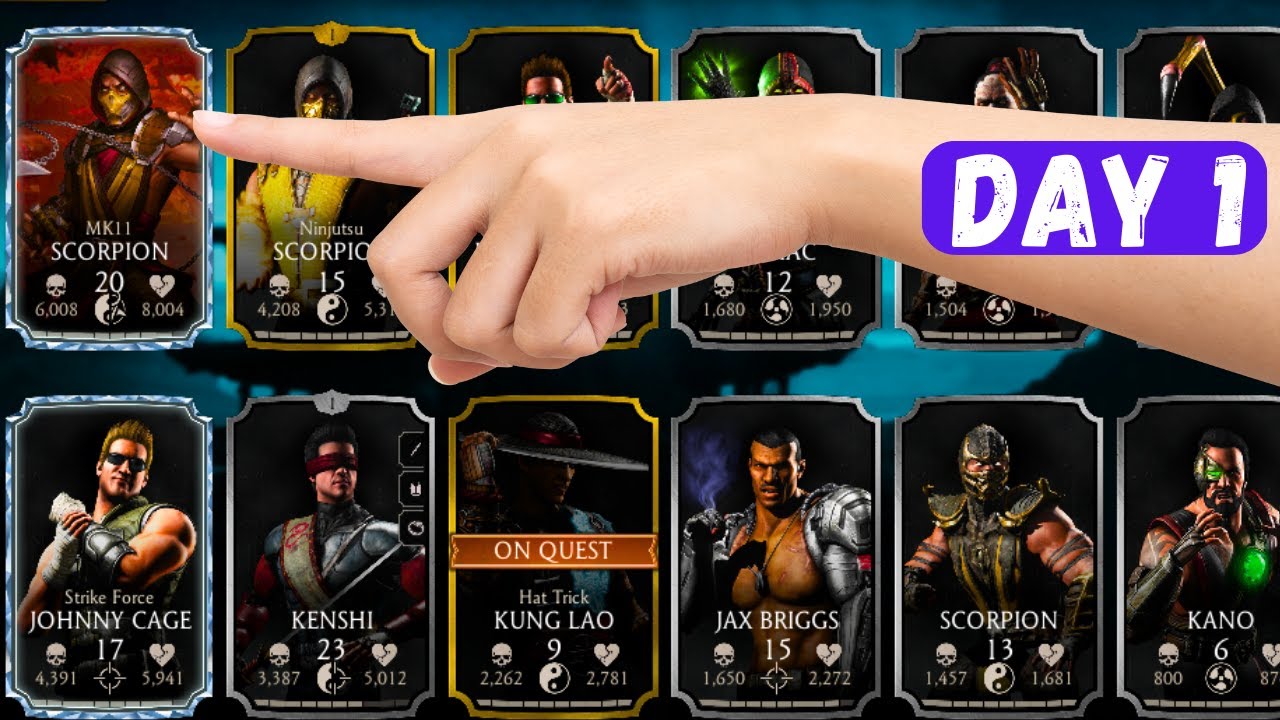 How to get MK11 Scorpion on your VERY FIRST DAY in mk mobile!