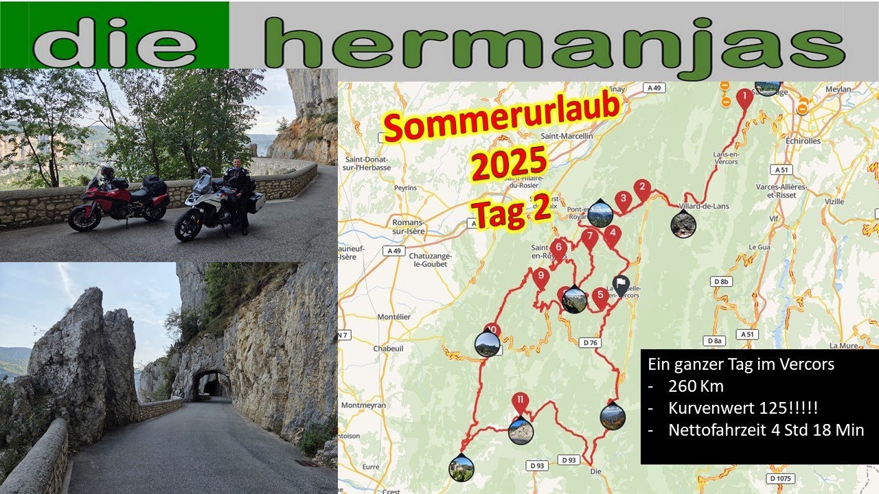 Vercor!!!! Bikerparadies. Tag 2 unseres Urlaubs komplett dort verbracht. Konsequenz... Drehwurm