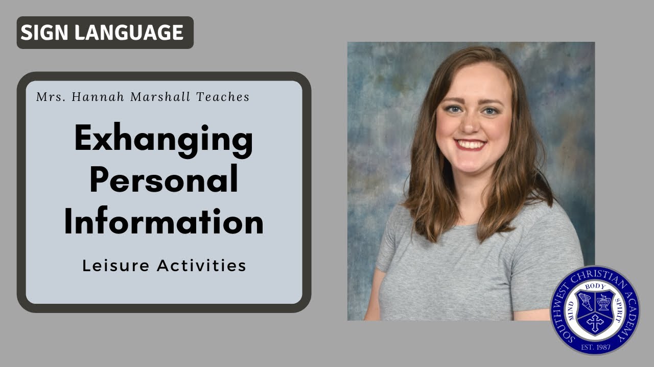 Beginner ASL - Leisure Activities