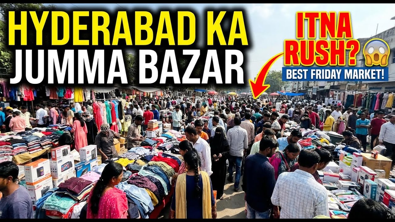 Itna Rush! Hyderabad ka Jumma Bazar 😲