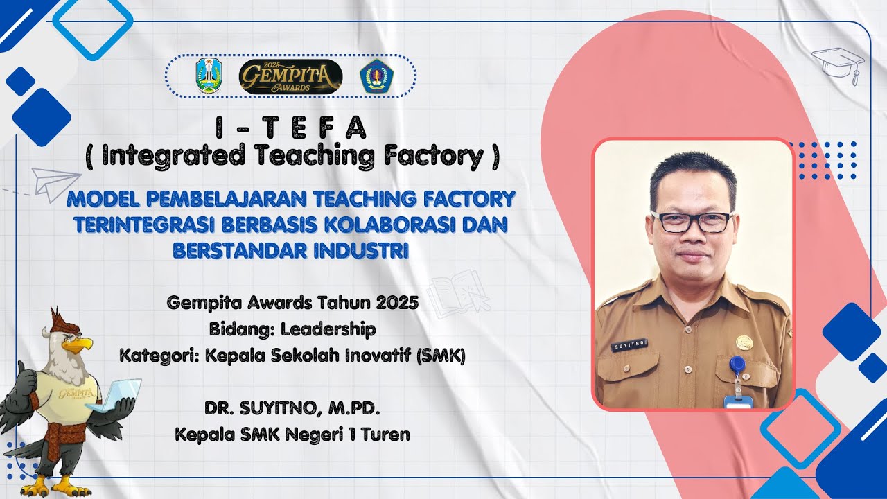 GEMPITA AWARDS 2025 | I-TEFA SMKN 1 TUREN | KEPALA SEKOLAH INOVATIF