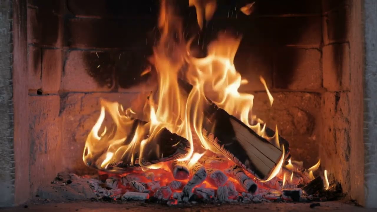 Cozy Fireplace 🔥 Crackling Fire Sounds for Sleep, Study & Relax