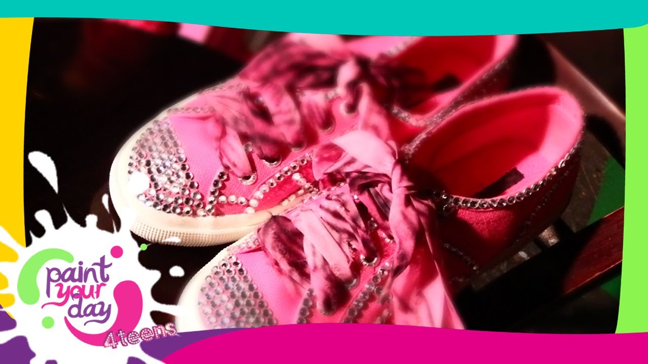 Come fare le scarpe con gli strass: Paint Your Day - Frisbee