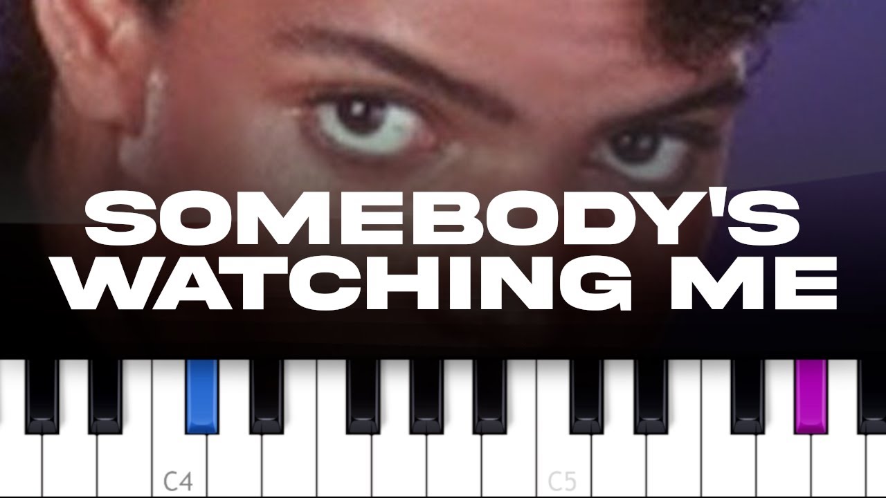Rockwell - Somebodys Watching Me  (piano tutorial)