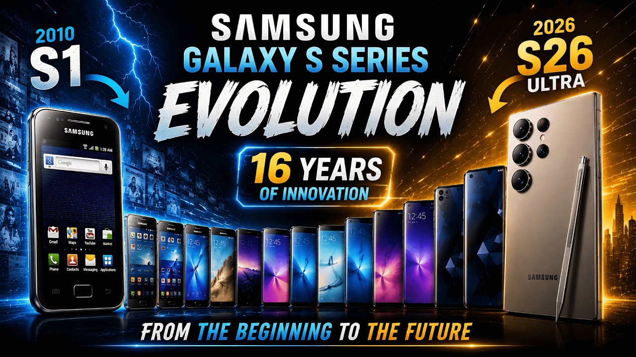 Samsung Galaxy S Series Evolution (2010 to -2026) | All Phones from Galaxy S to S26 Explained