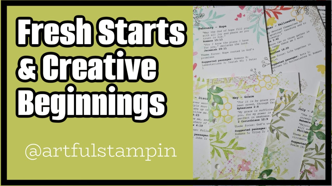 Stamping Sunday Blog Hop | Fresh Starts and New Beginnings | Decorating Journalling Pages