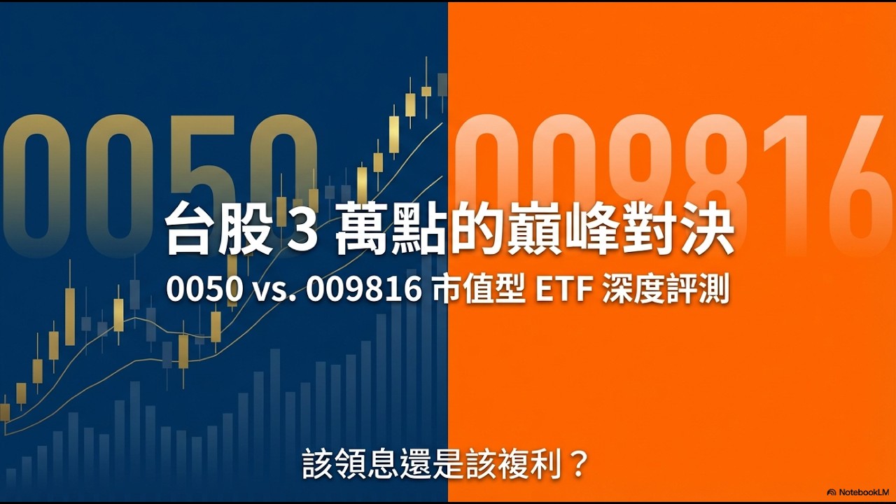 0050 被挑戰了！009816 憑什麼號稱「進化版」？兩檔ETF深度評測，這類人買錯會哭死！