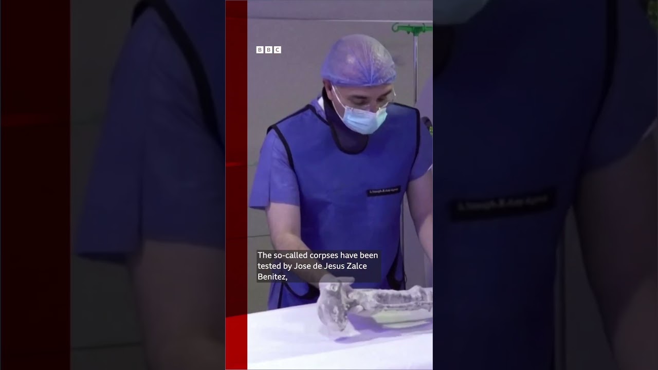 These viral &ldquo;alien bodies&rdquo; have undergone lab tests in Mexico.&nbsp;#BBCNews