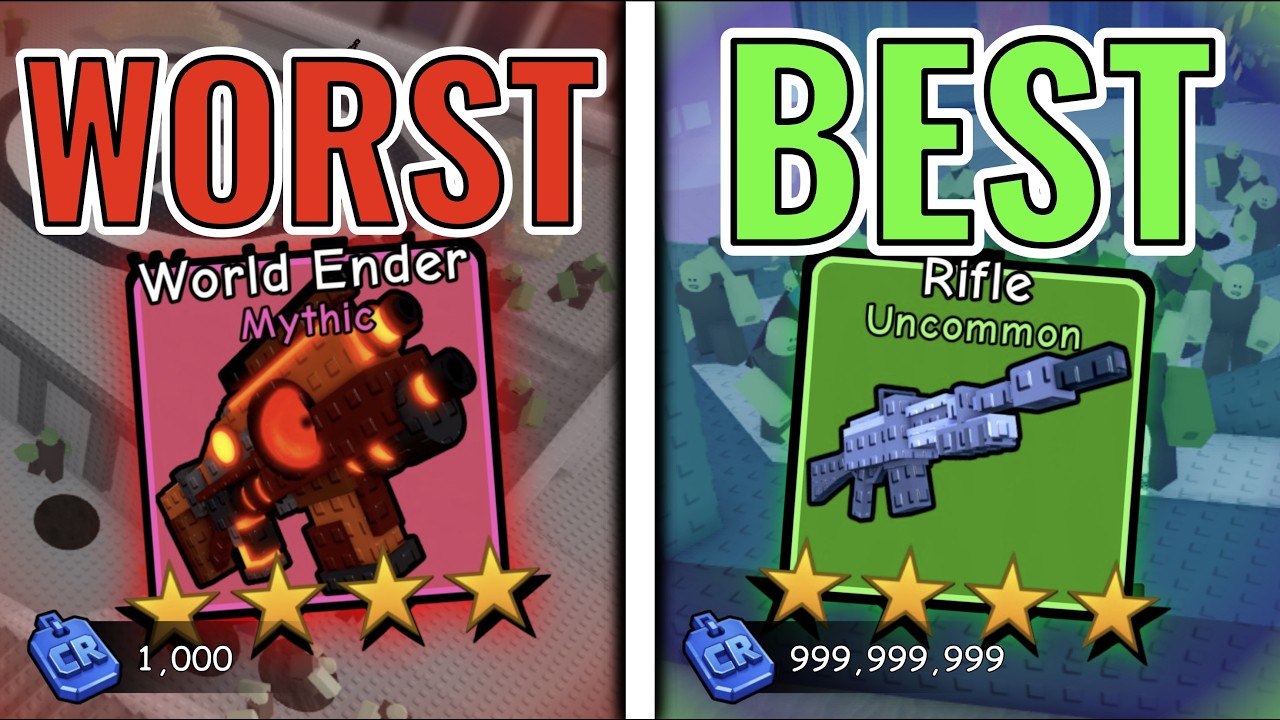 *NEW* BEST F2P WEAPONS in Survive Zombie Arena Roblox