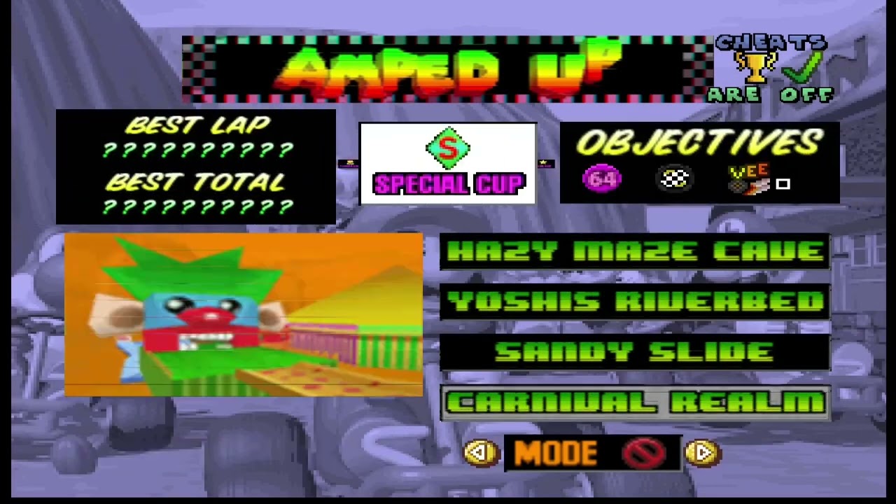 Mario Kart 64 Amped Up 3.01 - All music notes