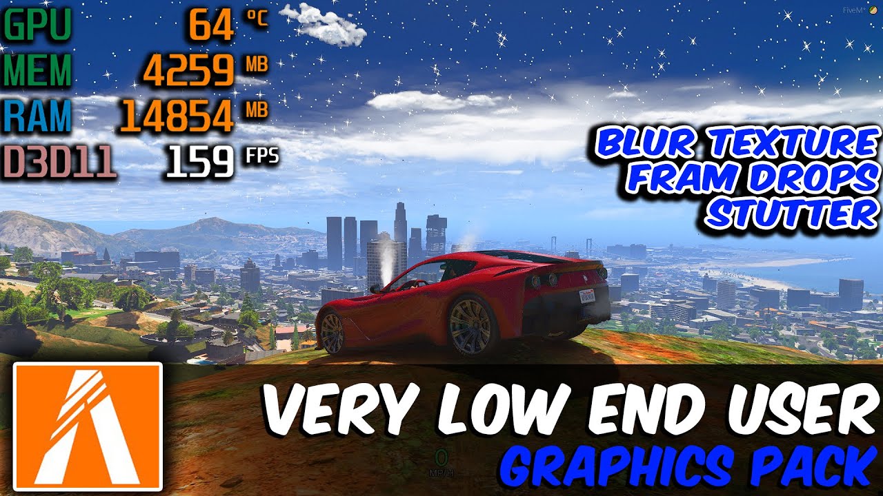 FiveM FPS Boost Pack 2025 | Low-End PC Graphics + 100&ndash;150 FPS on 4GB & 8GB RAM