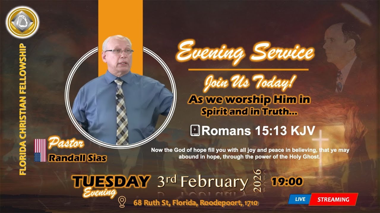 Tuesday 3rd February | Pastor Randall Sias  |