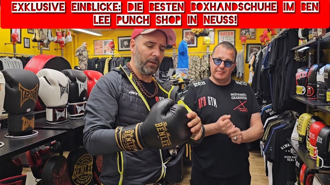 Exklusive Einblicke: Die besten Boxhandschuhe im Ben Lee Punch Shop in Neuss!