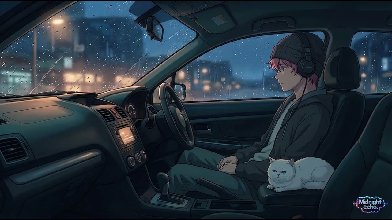 Rain Paused for a Second — Midnight Echo | Calm Lo-Fi Beats, Night Rain, Relax & Focus