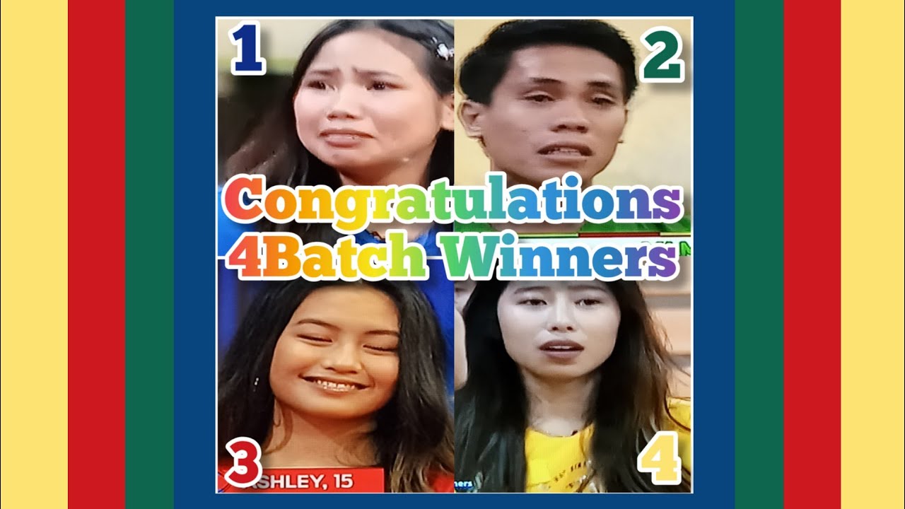 PBB8 1st 4 Batch Winners