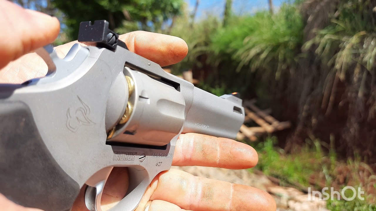 teste de perfuração, tracker 357mag 627 em eucalipto.