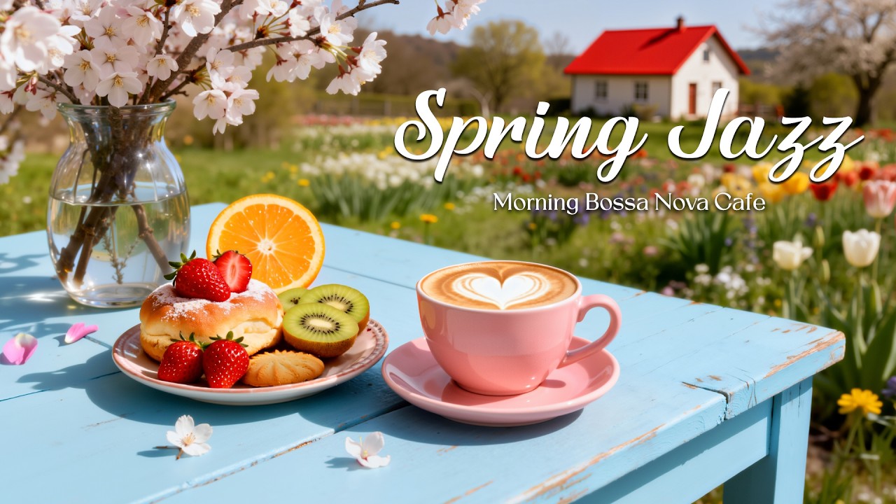 Happy Spring Jazz 🌸 Exquisite Morning Jazz Cafe & Sweet Bossa Nova Instrumental for Great Mood