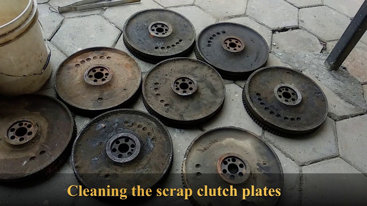 HOW TO MAKE HOMEMADE CHEAP IRON WEIGHT PLATES FROM METAL SCRAP
