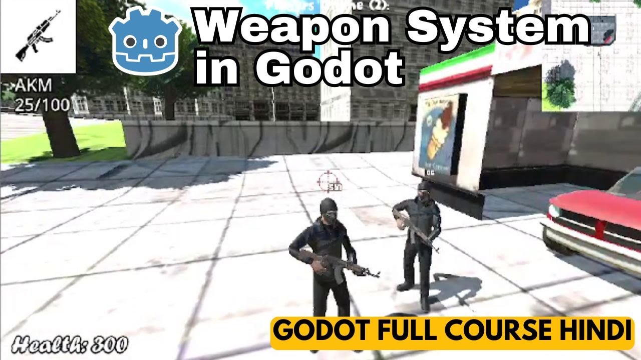 Adding weapon system in Godot Tutorial in Hindi
