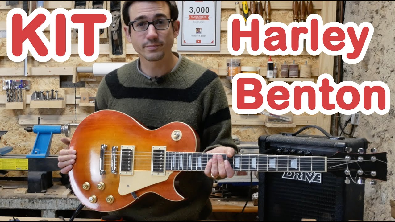 Guitar kit Lespaul Harley Benton - test et assemblage