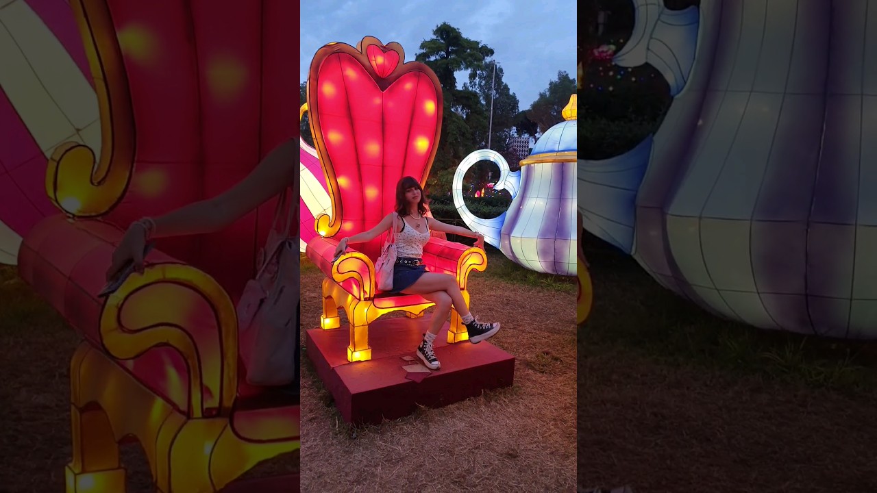 This is Wonderland: il parco luminoso di Alice nel paese delle meraviglie #shorts #shortsvlog