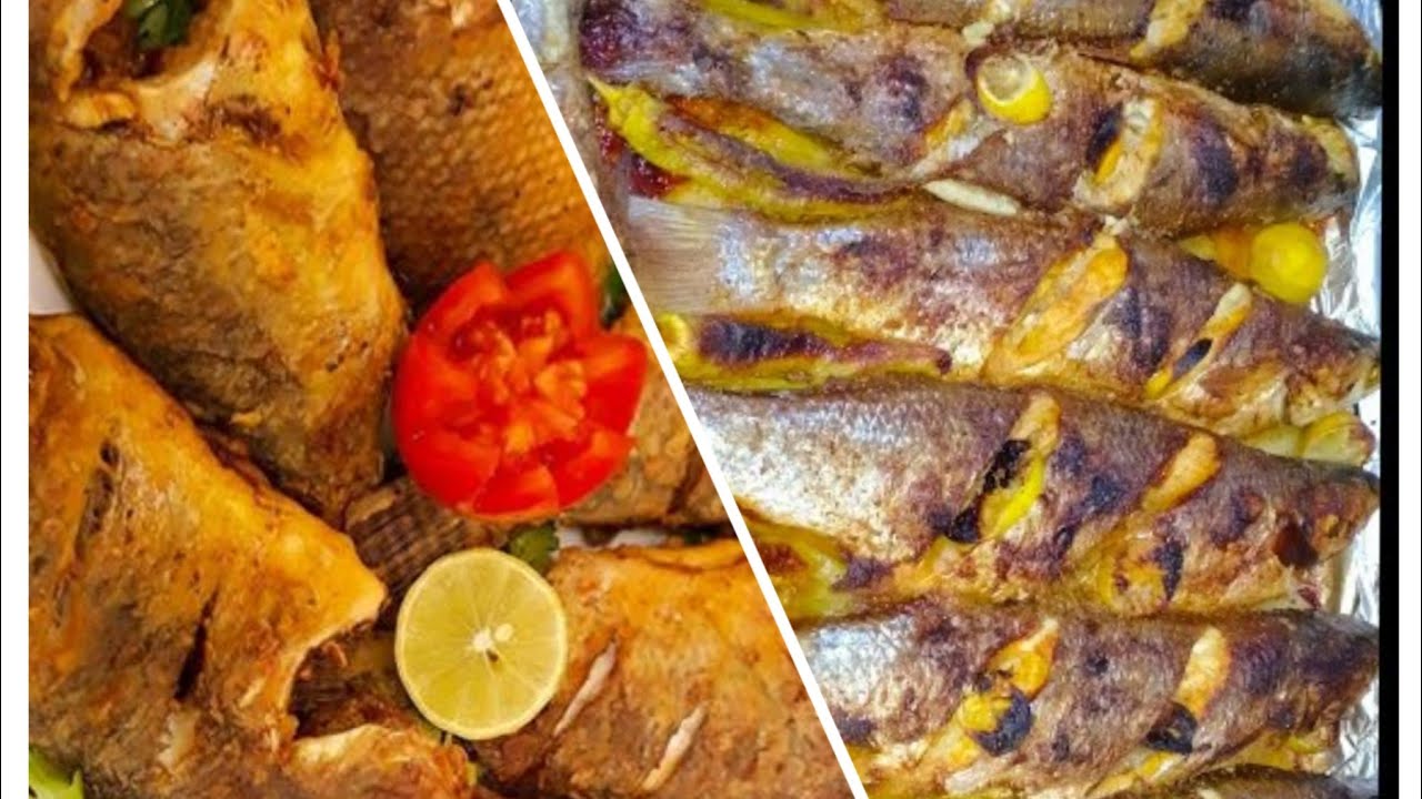 سمك بوري بالزيت والليمون مع سمك شبار🤍