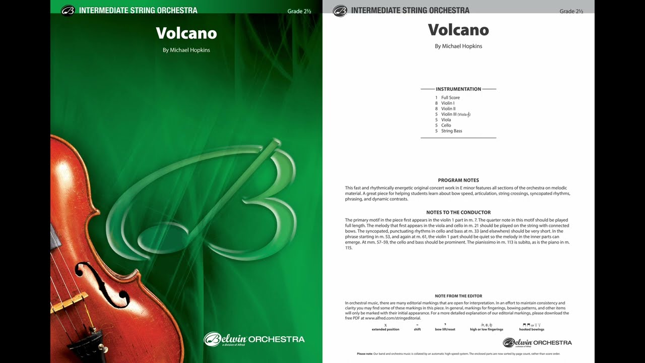 Volcano, by Michael Hopkins – Score & Sound