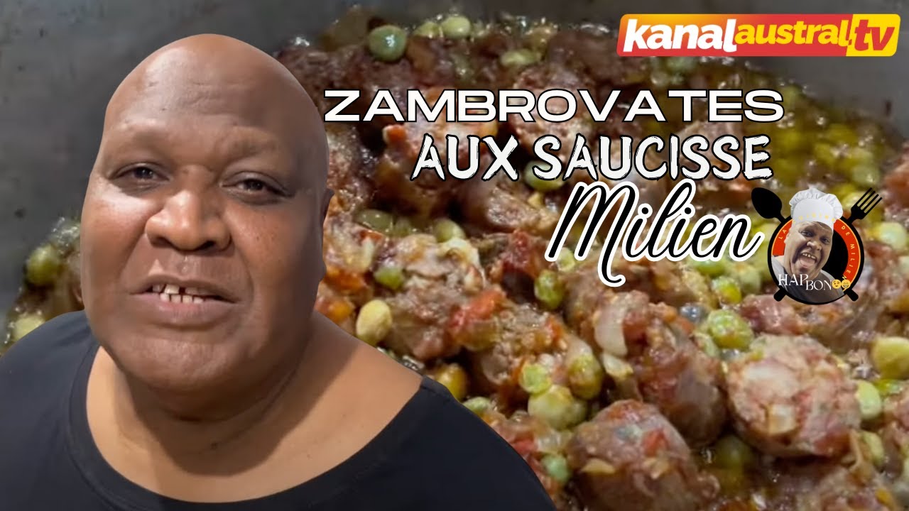 CUISINE - Zambrovates aux saucisses by Milien GERMINAL HAP BON sur KANAL AUSTRAL.TV