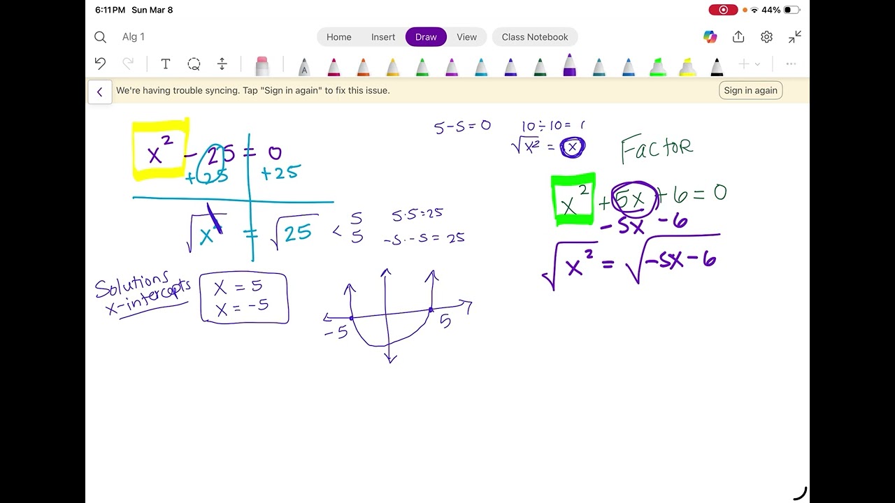 Solve by taking the square root