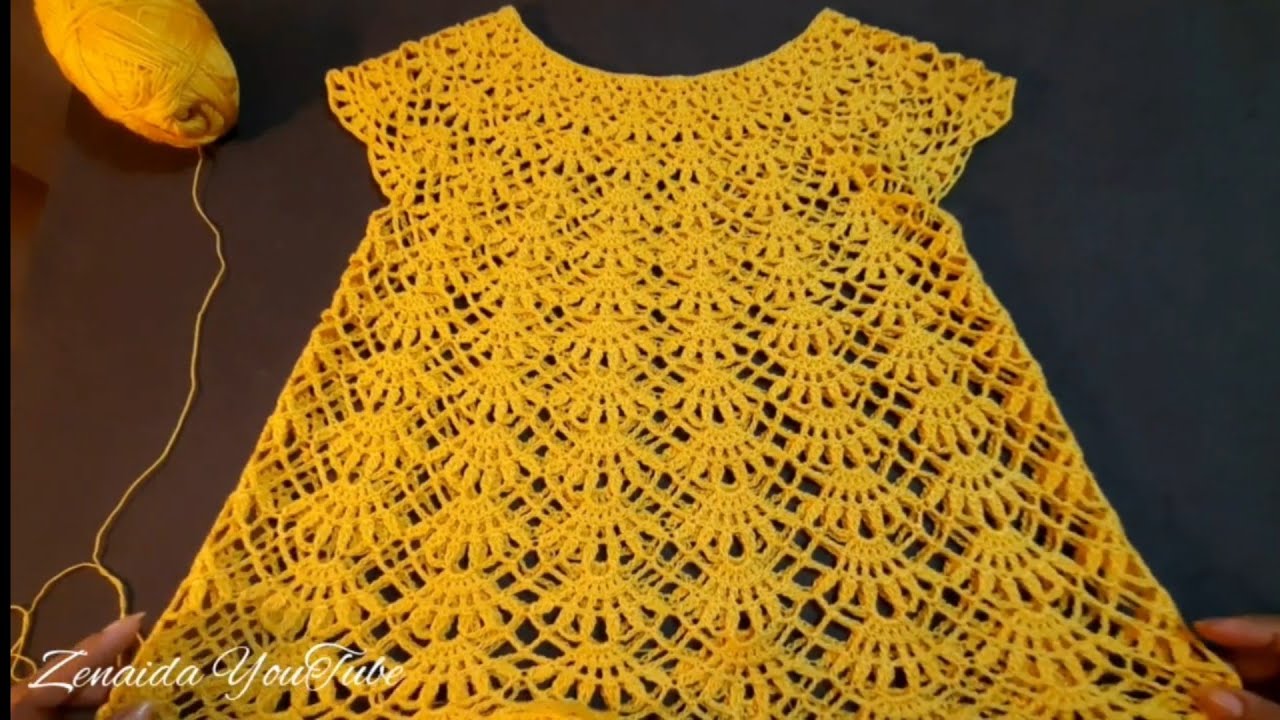 Zenaida: Vestido para niña 1 a 2 años parte 1