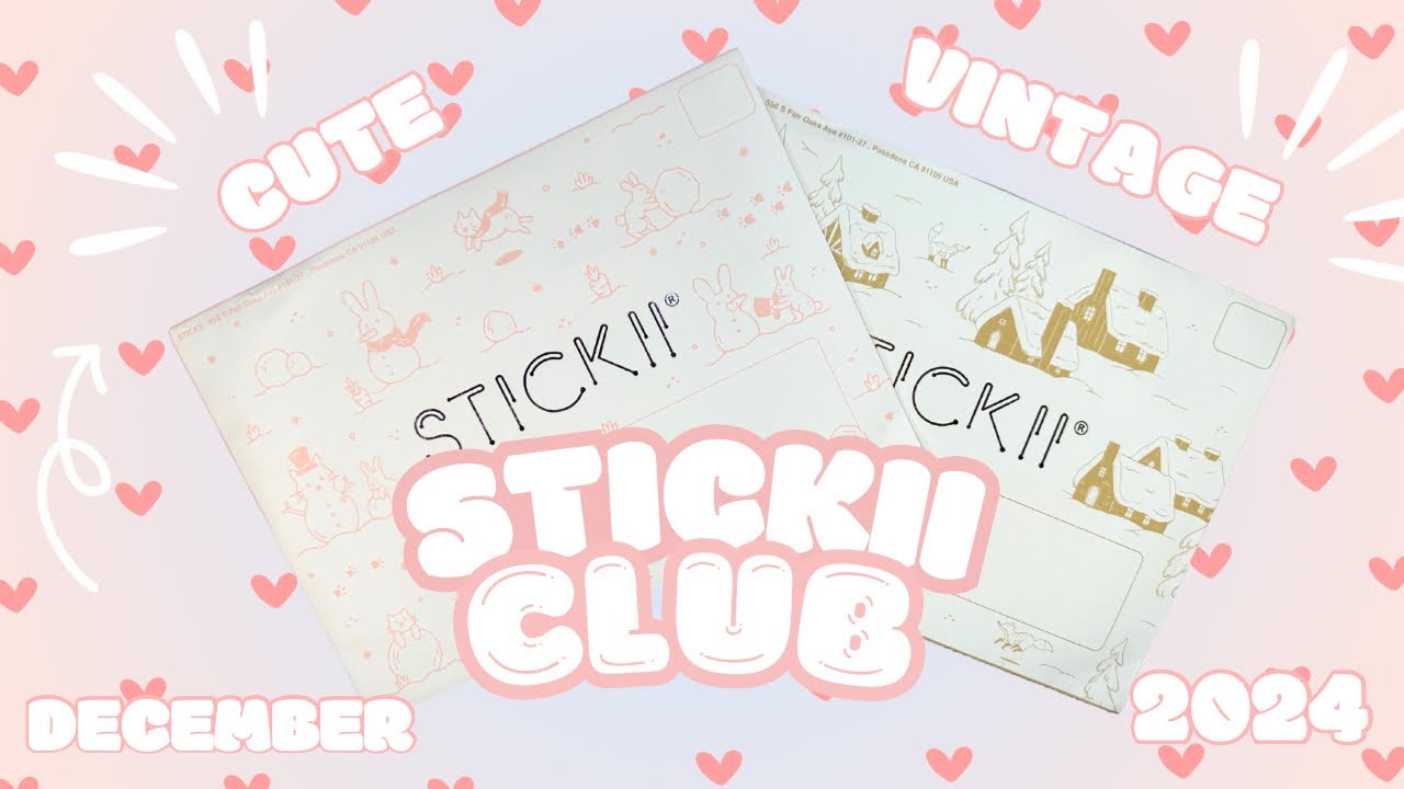 Подписка StickiiClub «Счастливое письмо» | Спойлеры за декабрь 2024 г. | Милые и популярные наборы