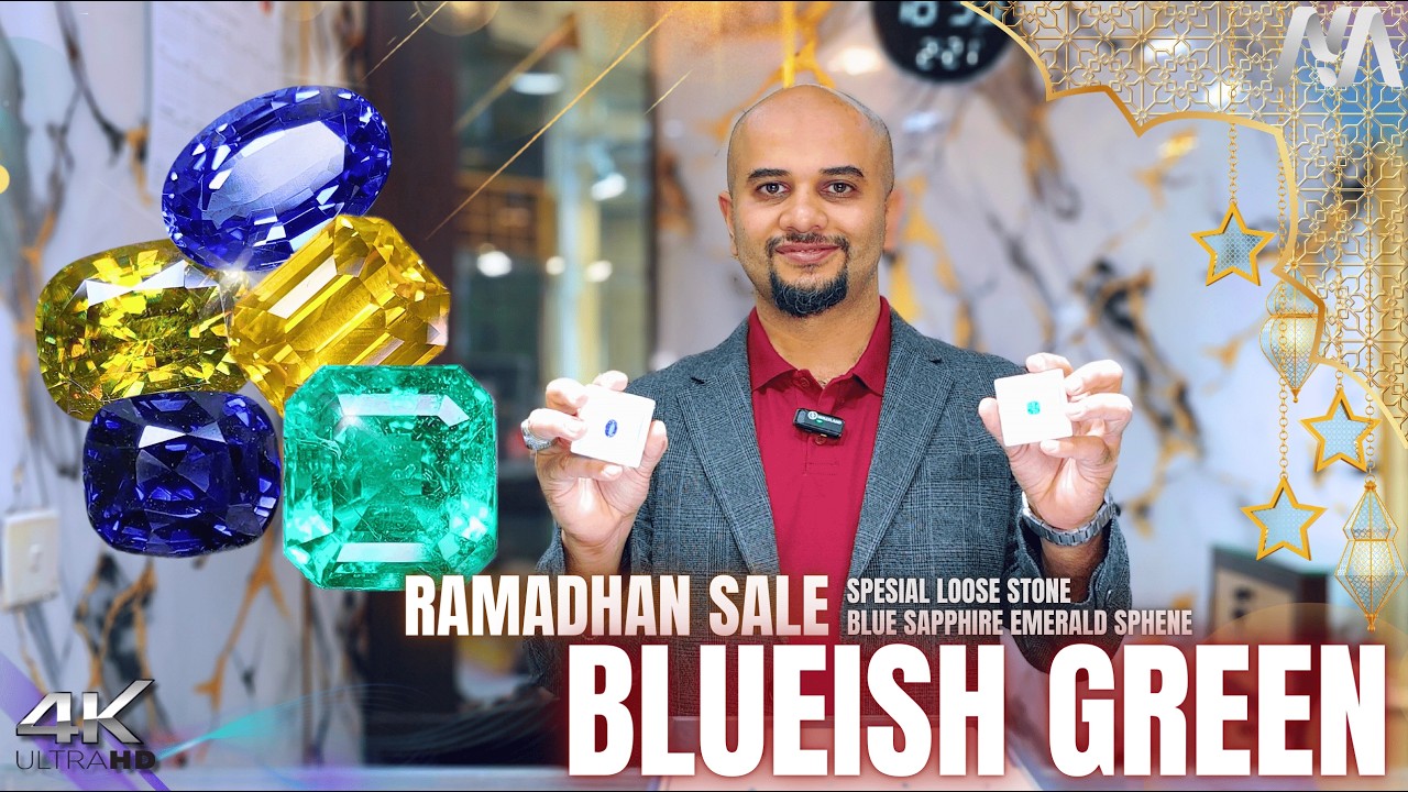SPECIAL LOOSE STONE‼️RAMADHAN SALE ada BANYAK BLUE SAPPHIRE EMERALD dan SPHENE | BLUEISH GREEN