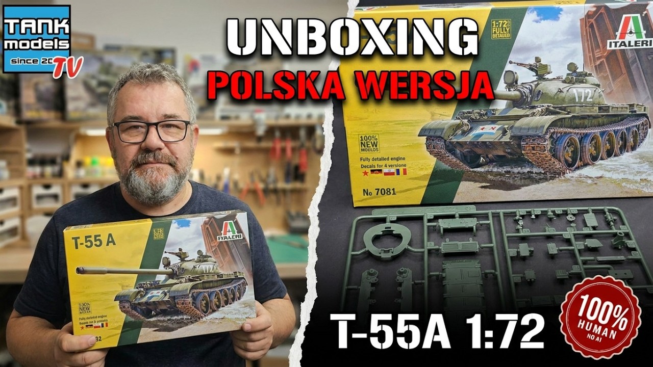 Unboxing #64 - Warsaw Pact - T-55A - Italeri 7081
