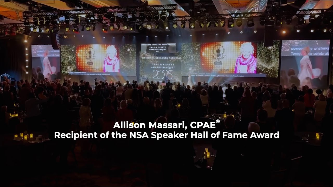 Allison Massari Inducted into CPAE Speaker Hall of Fame as Top Resilience & Healthcare Speaker