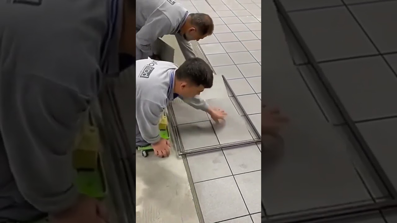 New way of laying tiles #amazingtricks #diy