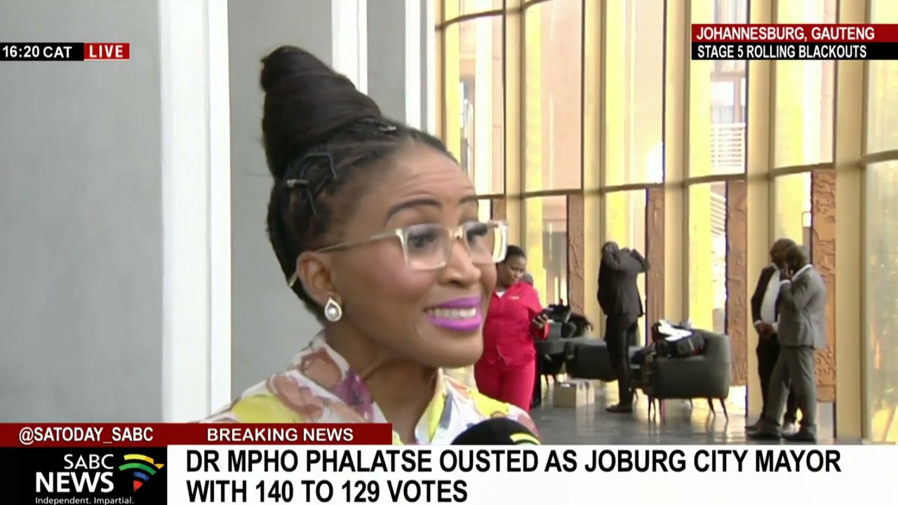 Dr Mpho Phalatse speaks on being ousted as City of Joburg mayor