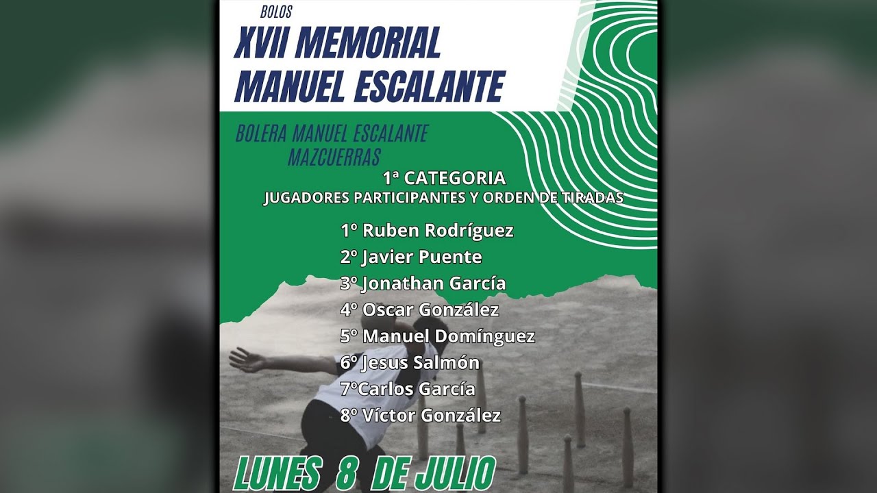 XVII Memorial MANUEL ESCALANTE | Ayuntamiento de Mazcuerras 2024