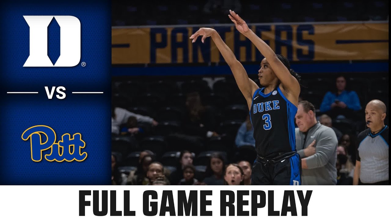 Duke vs. Pitt Full Game Replay | 2025-26 ACC Women's Basketball