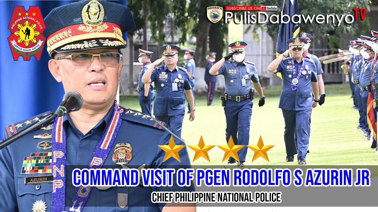 Command Visit of PGEN RODOLFO S AZURIN JR, Chief PNP at the Police Regional Office 11