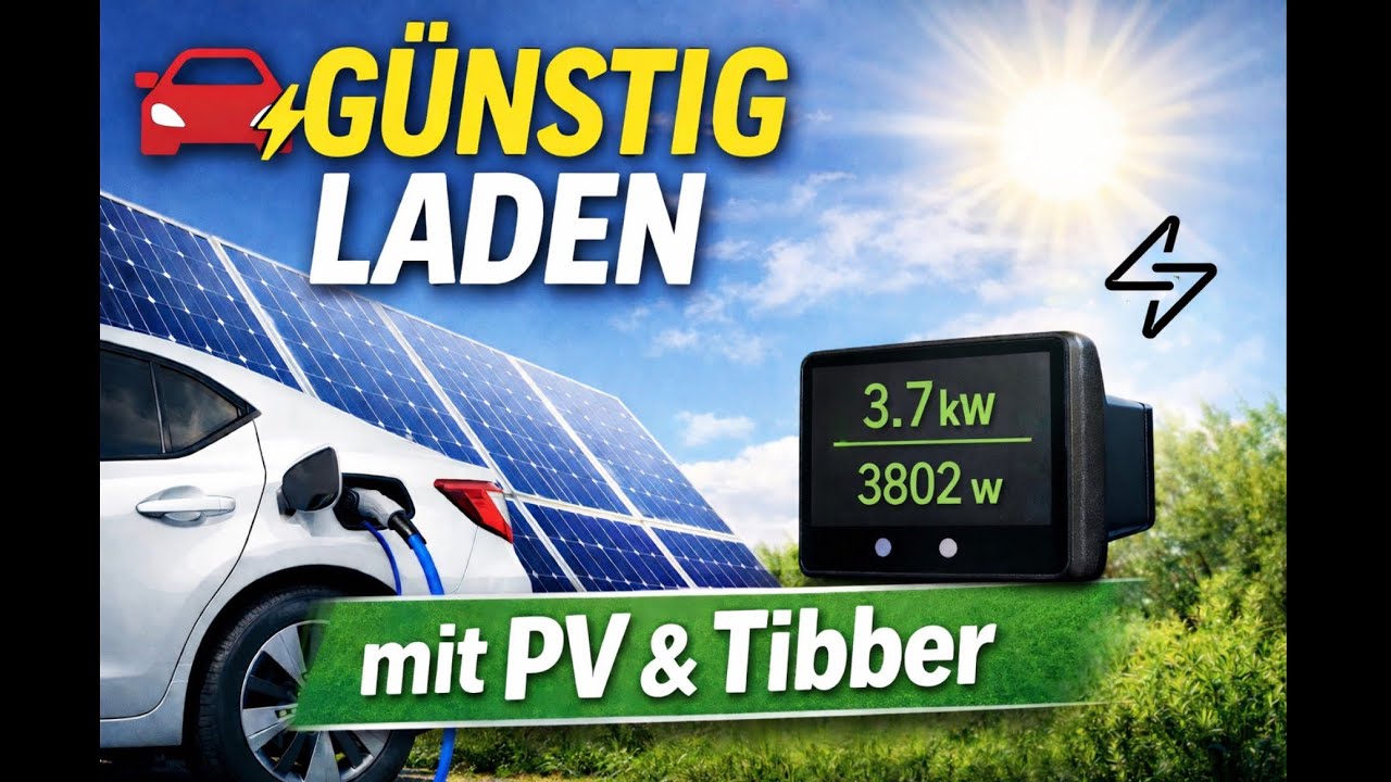 E-Auto günstig laden: Dynamischer Stromtarif + PV-Überschuss mit Tibber