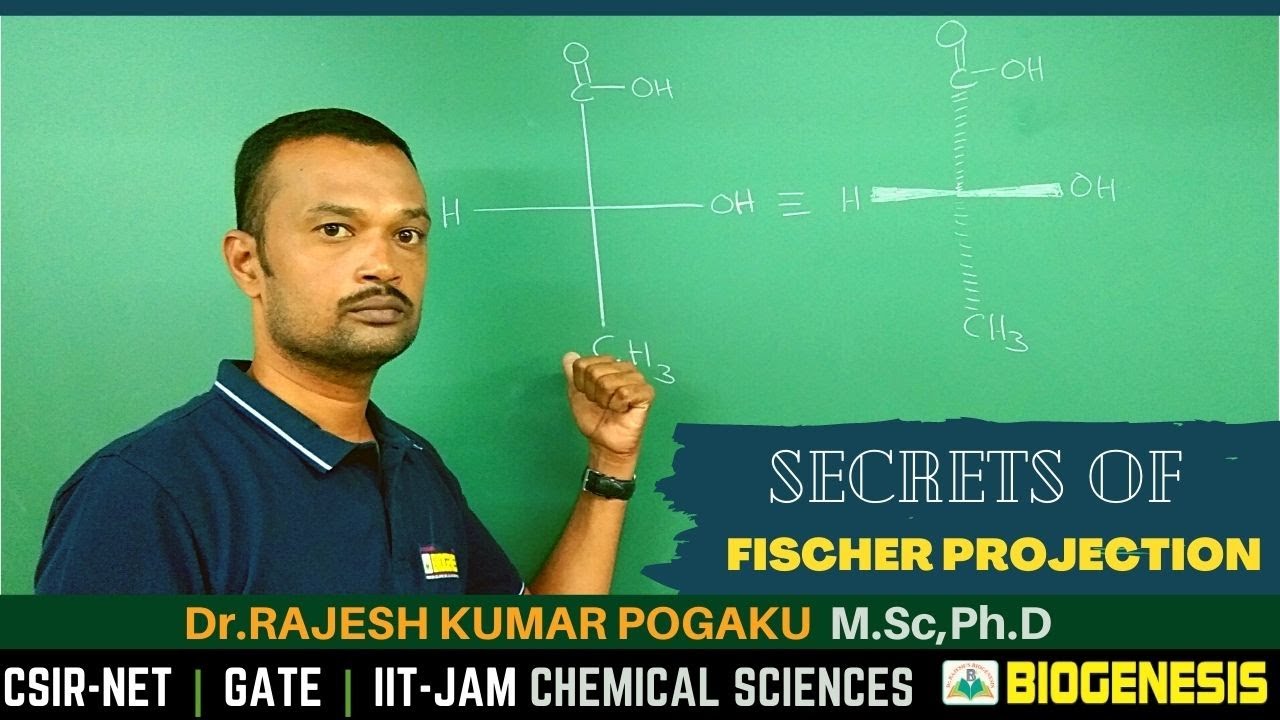 SECRETS OF FISCHER PROJECTIONS BY Dr.RAJESH | CSIR-NET, GATE CHEMISTRY-HYD | DrRAJESH'S BIOGENESIS