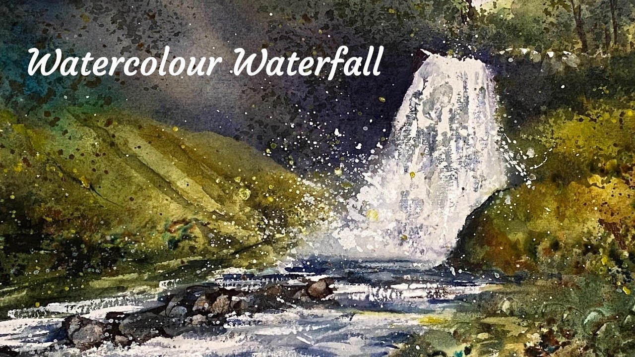 6 Steps To Success | Watercolour Waterfall Tutorial